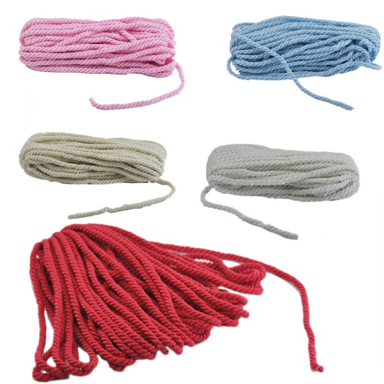 Kordon İp Sarmanlı Kalın 5 Mm Örgü İp (50 Metre) Kordon İp Sarmanlı Kalın 5 Mm Örgü İp (50 Metre)