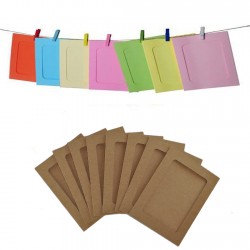 Hanging Paper Photo Frame Karton İpli Mandallı Resimlik 8 Li Hanging Paper Photo Frame Karton İpli Mandallı Resimlik 8 Li