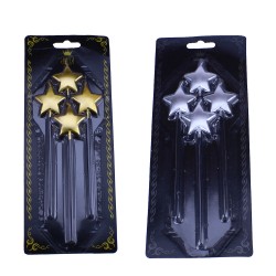 Doğum Günü Mumu Çubuklu Yıldız Modeli 4 lü Set Doğum Günü Mumu Çubuklu Yıldız Modeli 4 lü Set