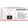 Ayaklı Balon Süsleme Standı 7 Çubuklu Set 75 CM Ayaklı Balon Süsleme Standı 7 Çubuklu Set 75 CM