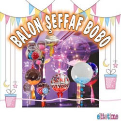 Balon Şeffaf  Bobo Çok Amaçlı Küçük Boy 18 İnç Balon Şeffaf  Bobo Çok Amaçlı Küçük Boy 18 İnç
