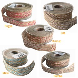 Kanaviçe Kurdele Kenarı Fitilli 2.5 CM (10 Metre) Kanaviçe Kurdele Kenarı Fitilli 2.5 CM (10 Metre)