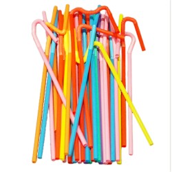 Pipet 5 MM Fosforlu Plastik Renkli (200 Adet)