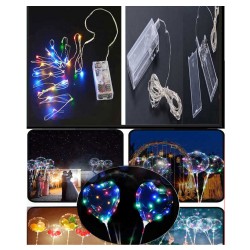 Led Işık Pilli Balon Ve Dekorasyon İçin 3 Metre Rengarek Led Işık