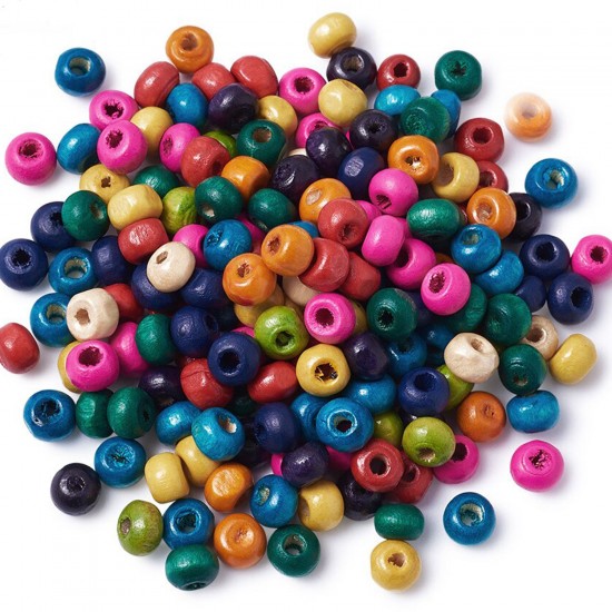 Karışık Renkli Ahşap Boncuk Küçük Boy 6-7 MM 100 GRAM Karışık Renkli Ahşap Boncuk Küçük Boy 6-7 MM 100 GRAM