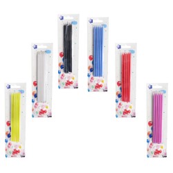 Doğum Günü Pasta Mumu Pastel 15 CM (10 Adet)