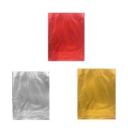 Hediye Paketi İçin Metalize Yapışkanlı Poşet 40X60 CM (25 Adet)