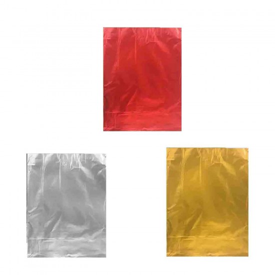 Hediye Paketi İçin Metalize Yapışkanlı Poşet 40X60 CM (25 Adet)