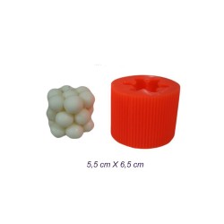 Silikon Mum Kalıbı Bubble Model 5.5X6.5 CM Silikon Mum Kalıbı Bubble Model 5.5X6.5 CM