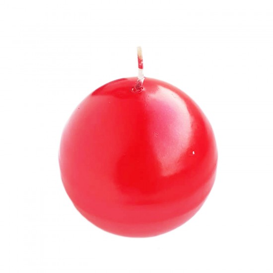 Dekoratif Top Mum Küre Yuvarlak Mum PARLAK Renk 8 CM Dekoratif Top Mum Küre Yuvarlak Mum PARLAK Renk 8 CM