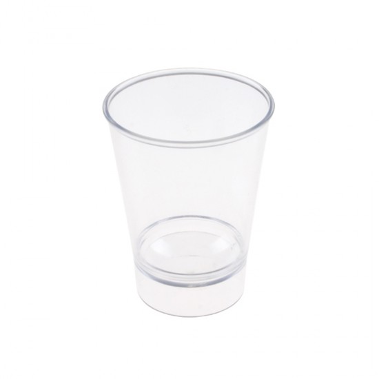 Kristal Akrilik Shot Bardağı Şeffaf 50 CC (12 Adet) Kristal Akrilik Shot Bardağı Şeffaf 50 CC (12 Adet)