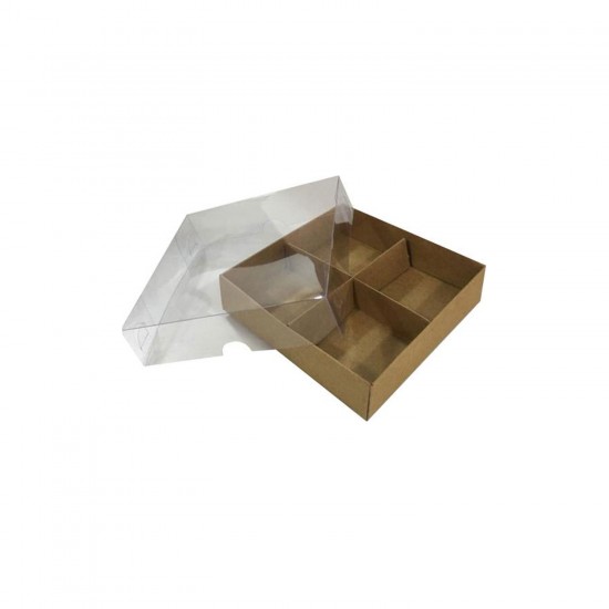 Asetat Kapaklı Karton Kutu 15x15x3 CM 4 Bölmeli Kutu (10 Adet) Asetat Kapaklı Karton Kutu 15x15x3 CM 4 Bölmeli Kutu (10 Adet)