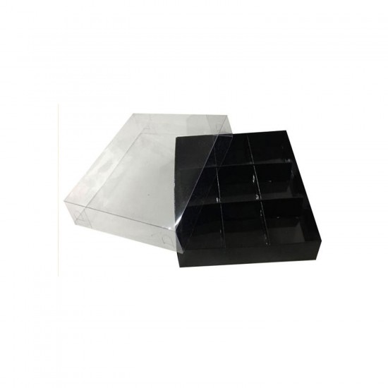 Asetat Kapaklı Karton Kutu 15x15x3 CM 9 Bölmeli Kutu (10 Adet) Asetat Kapaklı Karton Kutu 15x15x3 CM 9 Bölmeli Kutu (10 Adet)