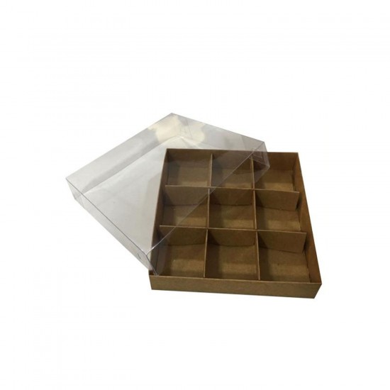 Asetat Kapaklı Karton Kutu 15x15x3 CM 9 Bölmeli Kutu (10 Adet) Asetat Kapaklı Karton Kutu 15x15x3 CM 9 Bölmeli Kutu (10 Adet)