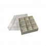 Asetat Kapaklı Karton Kutu 15x15x3 CM 9 Bölmeli Kutu (10 Adet) Asetat Kapaklı Karton Kutu 15x15x3 CM 9 Bölmeli Kutu (10 Adet)