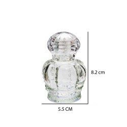 Saray Kapaklı Küçük Cam Şişe 50 CC (10 Adet) Saray Kapaklı Küçük Cam Şişe 50 CC (10 Adet)