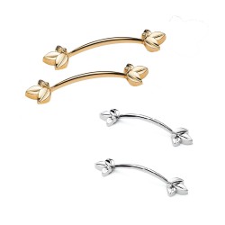 Defne Plastik Kulp Yonca Desenli Model 14 CM (2 Adet)