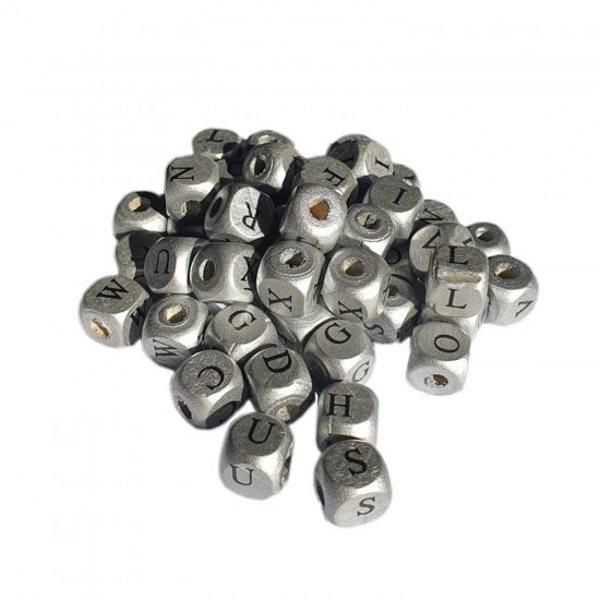 Ahşap Küp HARFLİ Boncuk 10X10 MM 100 GRAM Ahşap Küp HARFLİ Boncuk 10X10 MM 100 GRAM