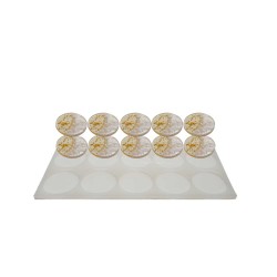 Epoksi Reçine Silikon Kalıp Çoklu Magnet Kalıbı Seri Döküm Kalıbı 6.5 CM 10 Lu