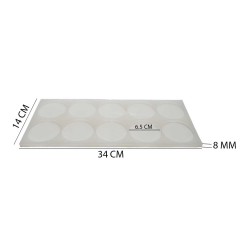 Epoksi Reçine Silikon Kalıp Çoklu Magnet Kalıbı Seri Döküm Kalıbı 6.5 CM 10 Lu