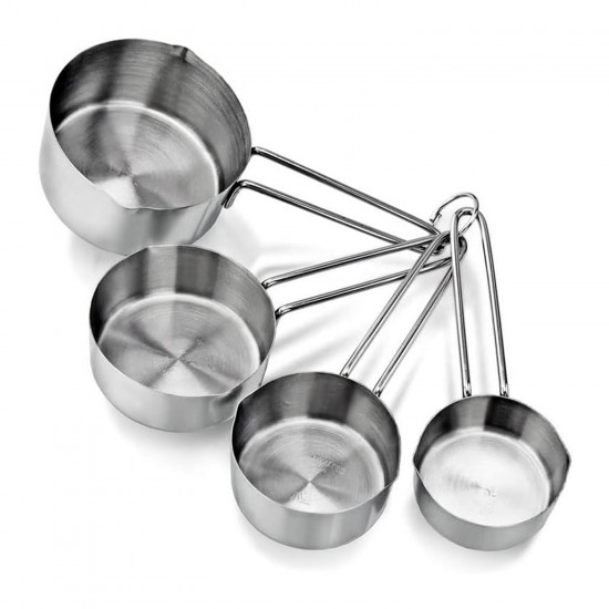 Metal Paslanmaz Ölçü Kaşıkları Ölçek Seti 4 Lü Metal Paslanmaz Ölçü Kaşıkları Ölçek Seti 4 Lü