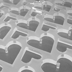 Epoksi Silikon Kalıp Çoklu Kalp Delikli Anahtarlık Kolye Kalıbı Küçük Boy 3 CM 50 Li Epoksi Silikon Kalıp Çoklu Kalp Delikli Anahtarlık Kolye Kalıbı Küçük Boy 3 CM 50 Li