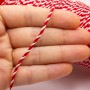 Bileklik İp Beyaz Kırmızı Şans Bilekliği İpi 2 MM (200 GR)