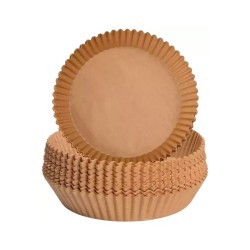 Tek Kullanımlık Tabak  Yuvarlak Air Fryer Için Pişirme Kağıdı 50'li 16 CM