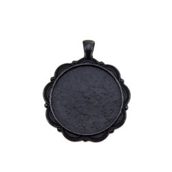 Epoksi Kolye Ucu Kemer Desen Siyah  (5 ADET) Epoksi Kolye Ucu Kemer Desen Siyah  (5 ADET)