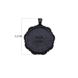 Epoksi Kolye Ucu Kemer Desen Siyah  (5 ADET) Epoksi Kolye Ucu Kemer Desen Siyah  (5 ADET)