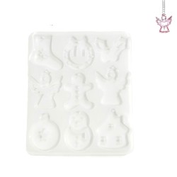 Epoksi Silikon Kalıp Yılbaşı Noel Çanı Geğik Kardan Adam Kalıbı 9 Lu Epoksi Silikon Kalıp Yılbaşı Noel Çanı Geğik Kardan Adam Kalıbı 9 Lu