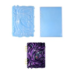 Epoksi Silikon Kalıp Defter Kapağı Ön Arkalı Ve Bağlayıcı Metal Epoksi Silikon Kalıp Defter Kapağı Ön Arkalı Ve Bağlayıcı Metal