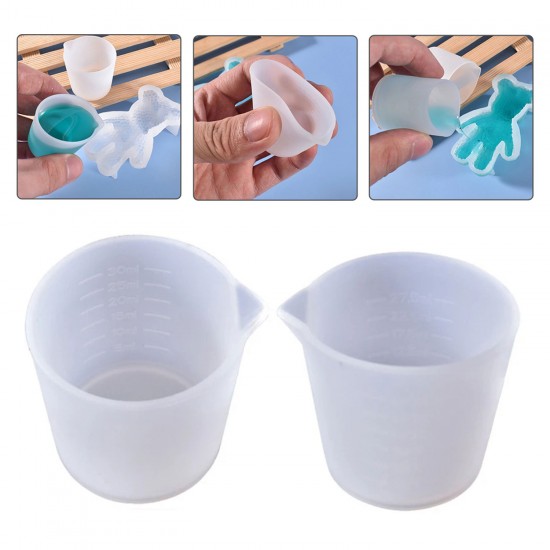 Epoksi Reçine Silikon Beaker Döküm Karıştırma Kabı Uçlu 30 ML Epoksi Reçine Silikon Beaker Döküm Karıştırma Kabı Uçlu 30 ML