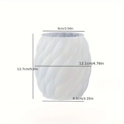 Silikon Mum Yağmur Damlası Şekilli Büyük Boy 3D Geometrik Kavisli Sütun Sabun Kalıbı Silikon Mum Yağmur Damlası Şekilli Büyük Boy 3D Geometrik Kavisli Sütun Sabun Kalıbı