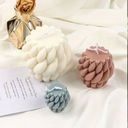 Silikon Mum Yağmur Damlası Şekilli Küçük Boy 3D Geometrik Kavisli Sütun Sabun Kalıbı Silikon Mum Yağmur Damlası Şekilli Küçük Boy 3D Geometrik Kavisli Sütun Sabun Kalıbı