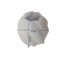 Silikon Mum 3D Büyük Boy Dönen Sütun Geometrik Dalgalı Sabun Beton Ve Taş Tozu Kalıbı Silikon Mum 3D Büyük Boy Dönen Sütun Geometrik Dalgalı Sabun Beton Ve Taş Tozu Kalıbı