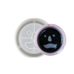 Epoksi Silikon Kalıp Küllük Kalıbı Yüzlü Emoji Bıyıklı 11x11 CM Epoksi Silikon Kalıp Küllük Kalıbı Yüzlü Emoji Bıyıklı 11x11 CM