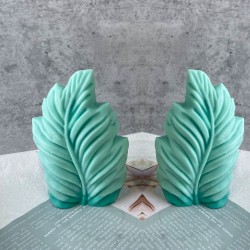 Silikon Mum 3D Geometrik Büyük Boy Yaprak Sabun Beton Ve Taş Tozu Kalıbı Silikon Mum 3D Geometrik Büyük Boy Yaprak Sabun Beton Ve Taş Tozu Kalıbı