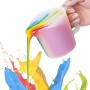 Epoksi Silikon 5 Bölmeli Kulplu Boya Karıştırma Ve Döküm Kabı 500 ML