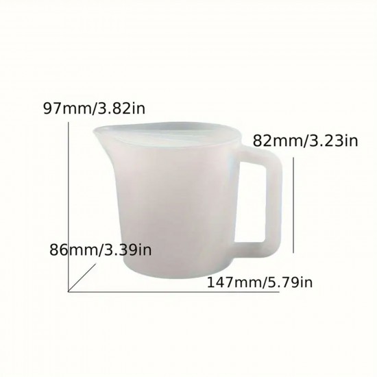 Epoksi Silikon 5 Bölmeli Kulplu Boya Karıştırma Ve Döküm Kabı 500 ML