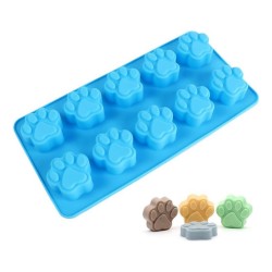 Silikon Kalıp Çikolata Ve Buz Sevimli Pati Şeker Hamuru Kek Kalıbı 10 Lu