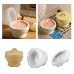 Silikon Taş Tozu Ayaklı Mumluk Mücevher Saklama Kutusu Kalıbı Silikon Taş Tozu Ayaklı Mumluk Mücevher Saklama Kutusu Kalıbı