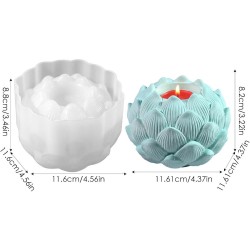 Silikon Çiçek Tomurcuğu Tealight Mumluk Kalıbı Silikon Çiçek Tomurcuğu Tealight Mumluk Kalıbı