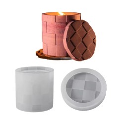 Epoksi Silikon Taş Tozu Kare Desenli Mumluk Mücevher Saklama Kutusu Kalıbı Epoksi Silikon Taş Tozu Kare Desenli Mumluk Mücevher Saklama Kutusu Kalıbı