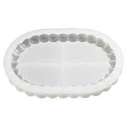 Silikon Kalıp Epoksi Taş Tozu Beton Oval Mini Misketli Bubble Tepsi Kalıbı 17.2X12 CM Silikon Kalıp Epoksi Taş Tozu Beton Oval Mini Misketli Bubble Tepsi Kalıbı 17.2X12 CM