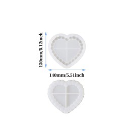 Silikon Kalıp Epoksi Taş Tozu Beton Kalp Mini Misketli Bubble Tepsi Kalıbı 13X14 CM Silikon Kalıp Epoksi Taş Tozu Beton Kalp Mini Misketli Bubble Tepsi Kalıbı 13X14 CM