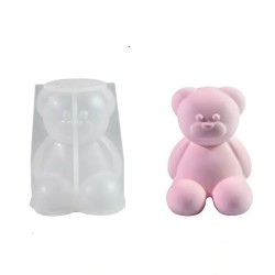 Epoksi Silikon Taş Tozu Beton Mum Kalıbı Büyük Boy Sevimli Ayıcık Kalıbı 7.8x7x6.7 CM Epoksi Silikon Taş Tozu Beton Mum Kalıbı Büyük Boy Sevimli Ayıcık Kalıbı 7.8x7x6.7 CM