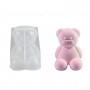 Epoksi Silikon Taş Tozu Beton Mum Kalıbı Büyük Boy Sevimli Ayıcık Kalıbı 7.8x7x6.7 CM