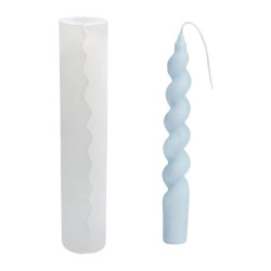 Silikon Şamdanlık Mum Kalıbı İtalyan Burgulu 18.7 CM Silikon Şamdanlık Mum Kalıbı İtalyan Burgulu 18.7 CM