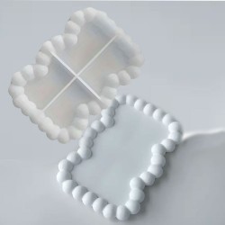 Silikon Kalıp Epoksi Taş Tozu Beton Şekilli Kare Mini Misketli Bubble Tepsi Kalıbı Silikon Kalıp Epoksi Taş Tozu Beton Şekilli Kare Mini Misketli Bubble Tepsi Kalıbı